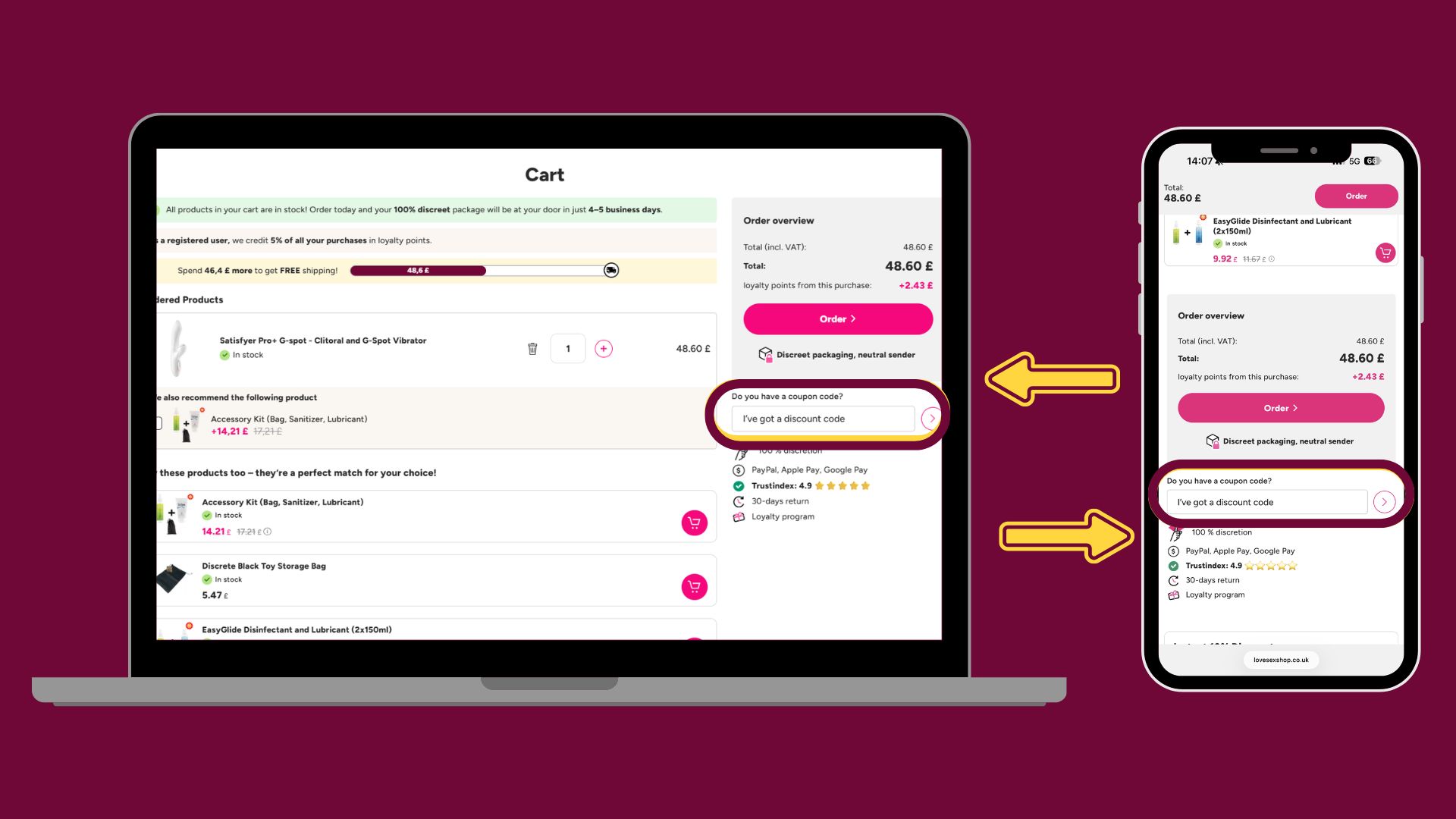How to use a coupon - Lovesexshop sex shop